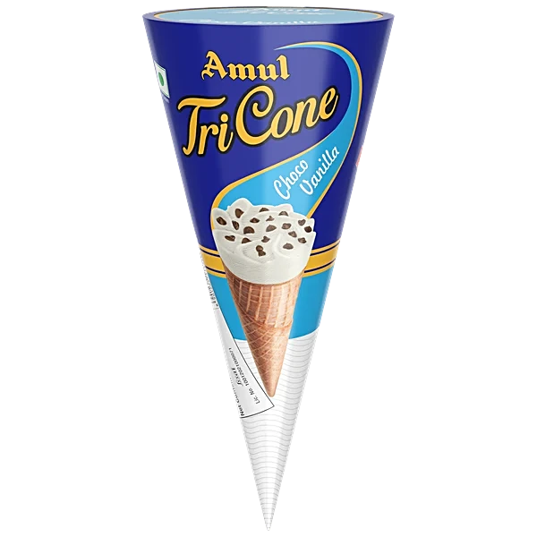 Amul IC Tricone Vanilla (Rural) 40ml (20 Pcs / box)