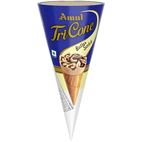 Amul IC Tricone | Butterscotch (20 Units / Box)