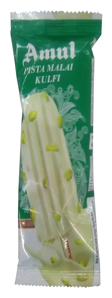 Amul IC Stk Kulfi Pista Malai 60ml (20 Pcs / box)