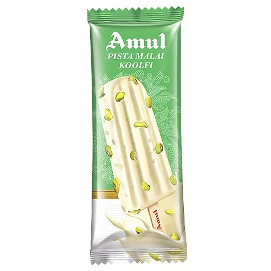 Amul IC Stk Kulfi Pista Malai 60ml (20 Pcs / box)