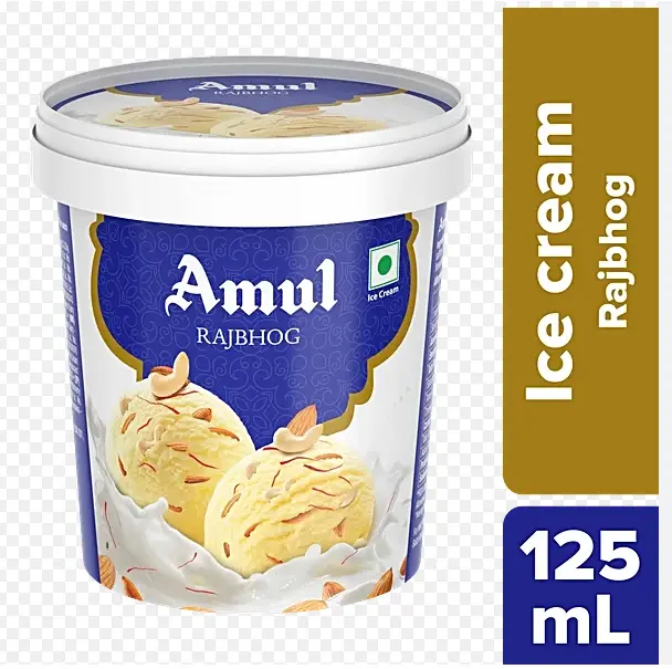 Amul IC Jumbo Cup Rajbhog 125 Ml (8 Pcs / box)