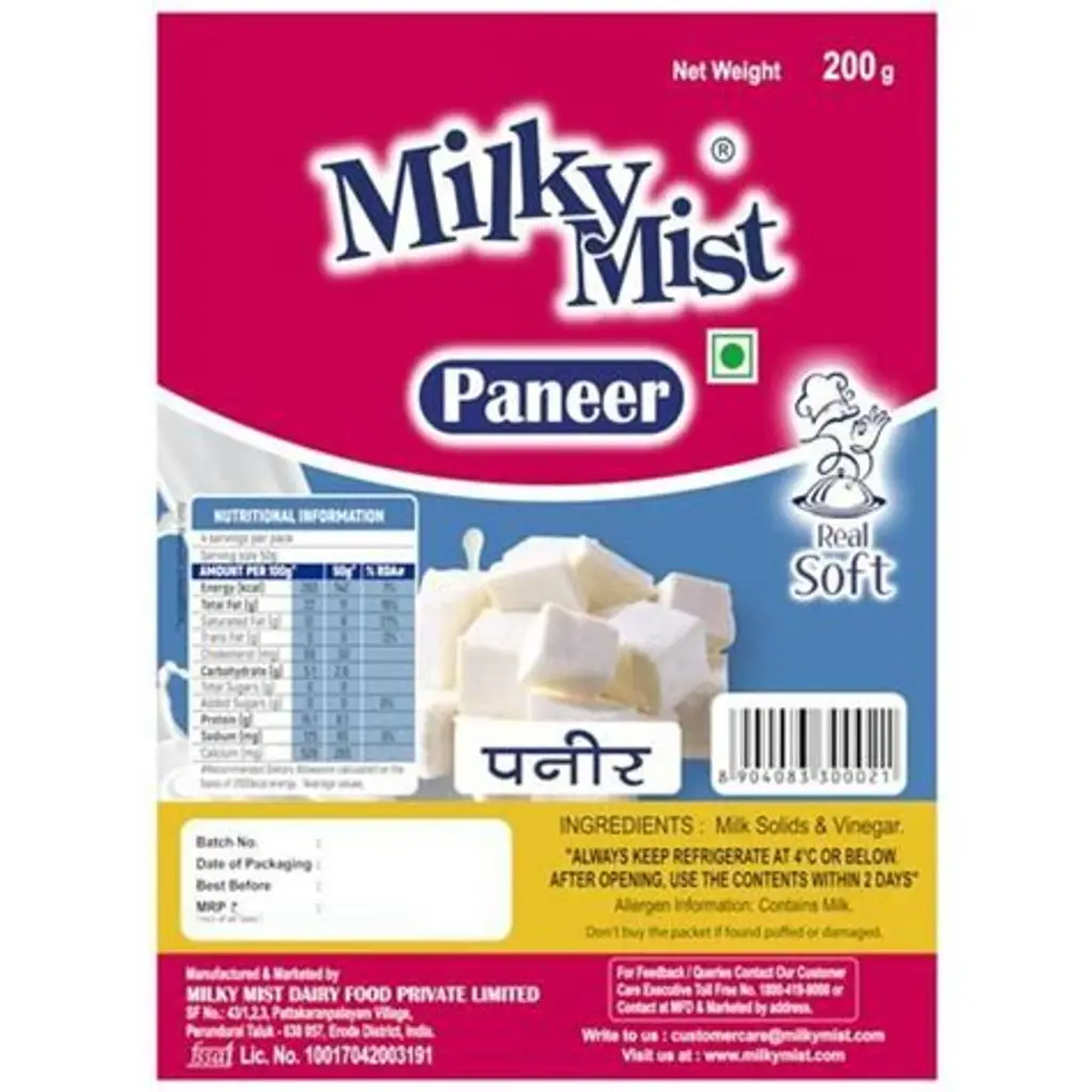 Milky Mist Paneer