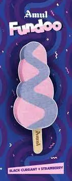 Amul IC Fundoo | Curly Black Currant - Strawberry (60ml, 20 Units / Box)