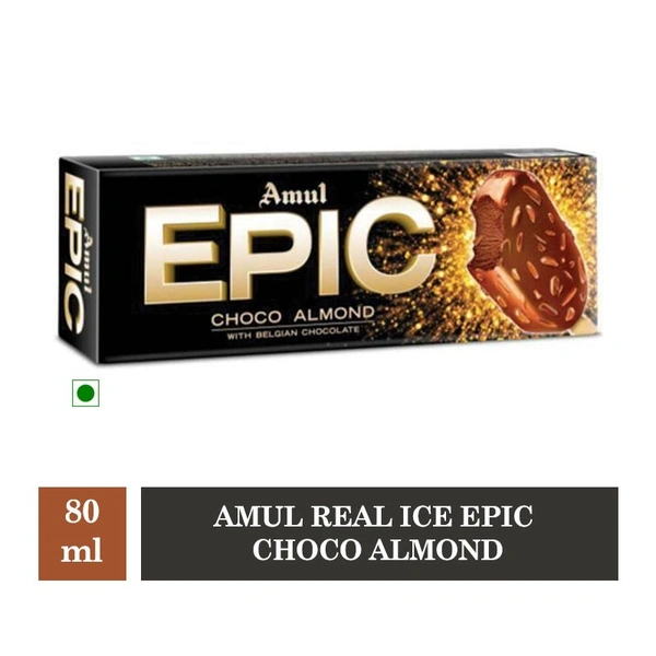 Amul IC Epic Choco Almond ( 80ml, 16 Units / box)