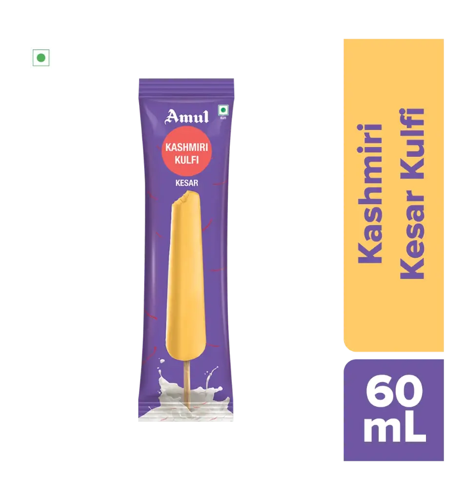 Amul IC Stk Kulfi | Kashmiri (60ml, 20 pcs / box)