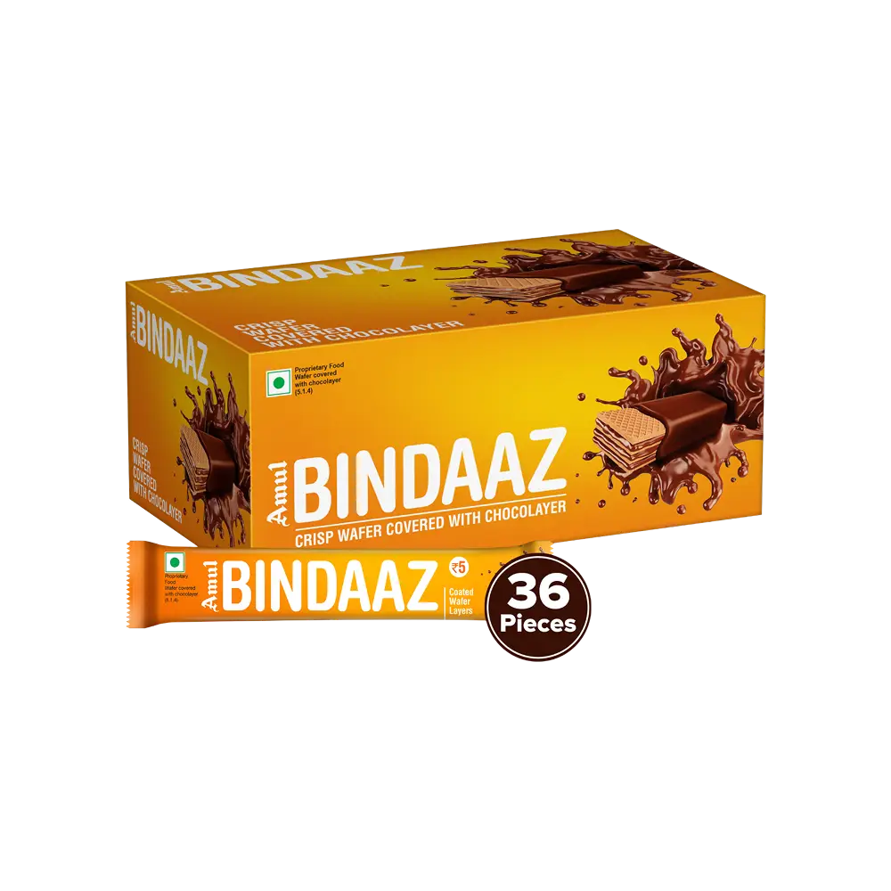 Amul Bindaaz Wafer Choco Chocolate