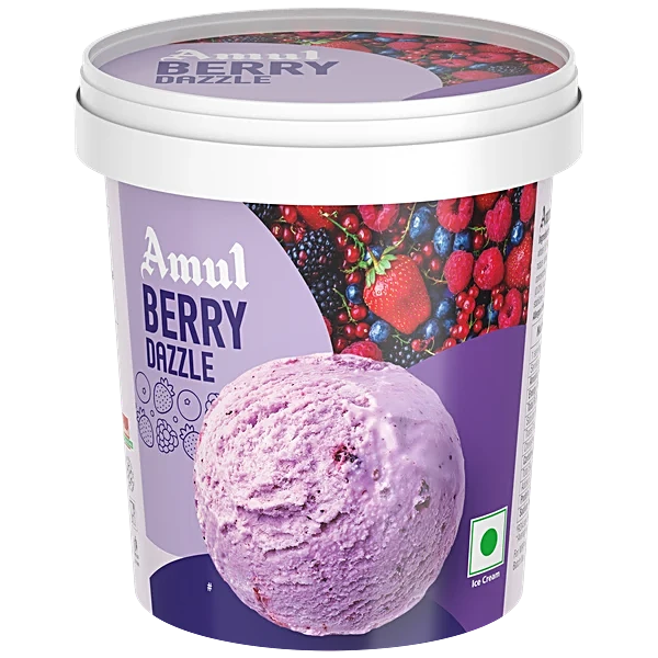 Amul IC Cup | Berry Dazzle (125ml, 8 Units / Box)