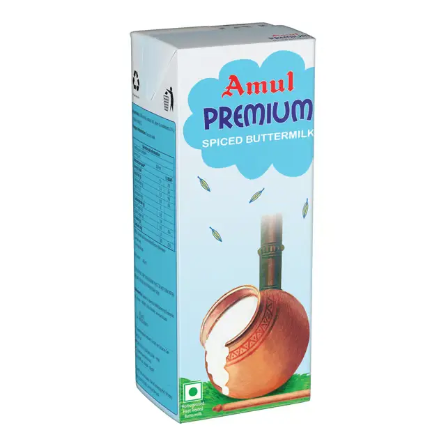 Amul Butter Milk Tetra Pack | Premium Spiced (200ml, 30Units / Box)