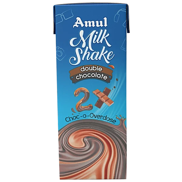 Amul Milk Shake | Chocolate Tetra Pack (180ml, 30Units / Box)