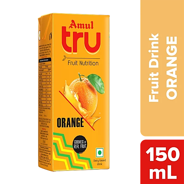 Amul Tru | Orange (150ml, 30 Units / ZTR)
