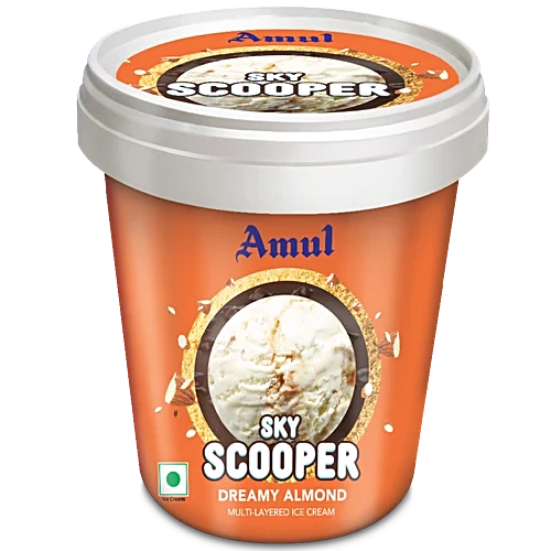  Amul IC Jumbo SKYSCOP Almond (125ml, 8 Units)