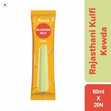 Amul IC Stk Kulfi | Rajasthani (60ml, 20 Units / Box )
