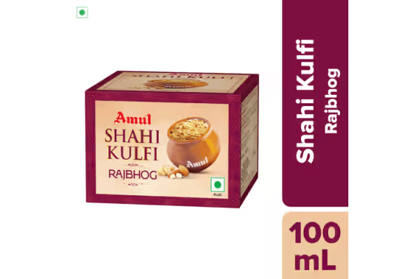  Amul IC Kulfi | Shahi Rajbhog (100ml, 8 Units / Box)