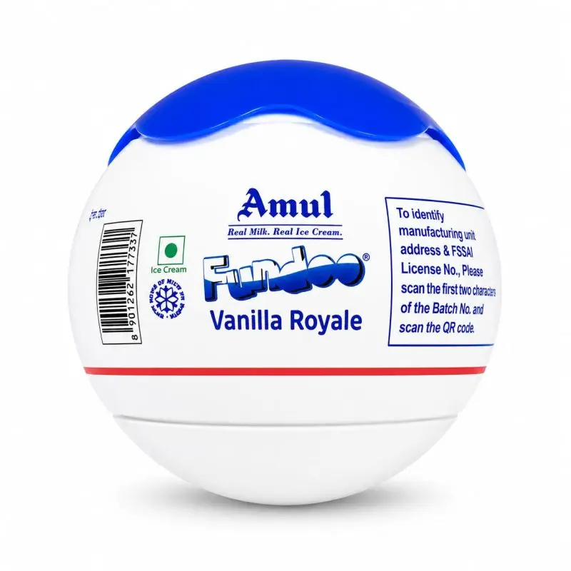 Amul IC Novelties Vanilla Ball (100ml, 10 Units / Packet) 