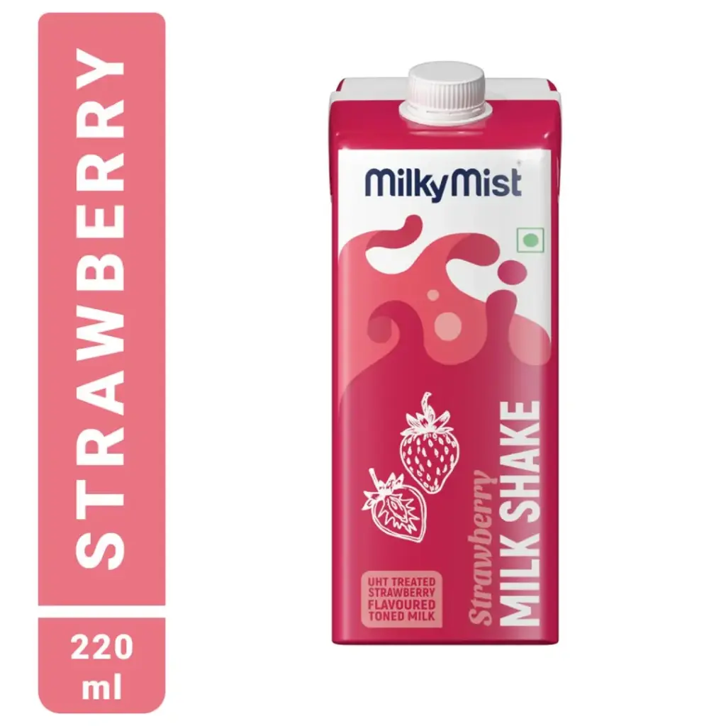 Milky Mist Milkshake| Strawberry (220ml)