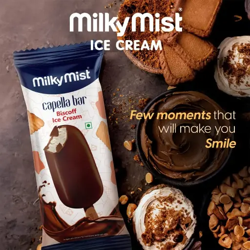 Milky Mist Capella Bar | Biscoff 60Ml (24 Pcs / Box)