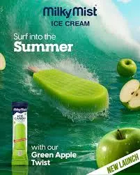 Milky Mist Ice Candy | Green Apple Twist (24 Pcs/ Box)