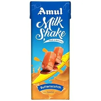[DBDCP32] Amul Milk Shake Tetra Pack | Butterscotch (180ml, 30Units / Box)