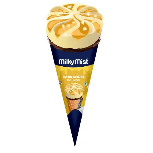 Milky Mist Cone | Banana Caramel (90ml,  20 Units / Box)