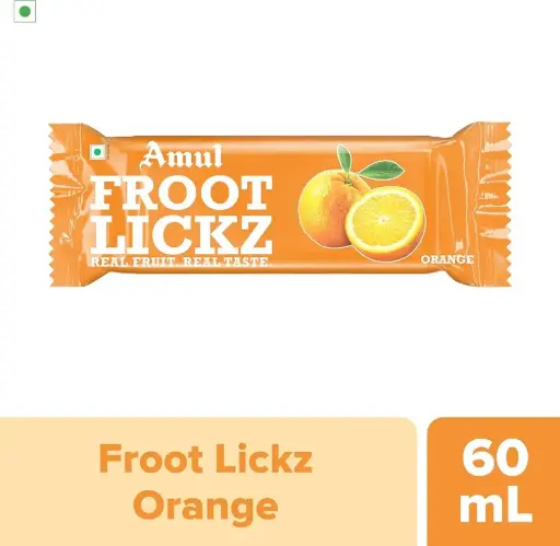 Amul IC Stk Froot Lickz | Orange (20Units / Box)
