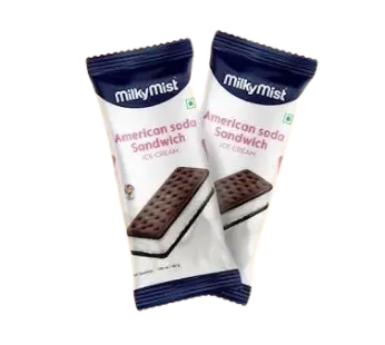 Milky Mist American Soda Sandwich Rectangle - 80 ml (16 Pcs / Box)