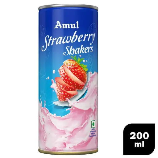 [DBDCP17] Amul Kool Milk Shake | Strawberry Can (200ml, 30Units / Box)