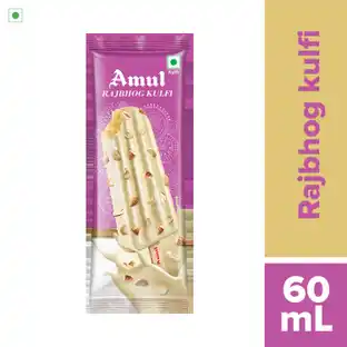 [ICSTKRB64] Amul IC Stk Kulfi | Raj Bhag (60ml, 20 Pcs / box)