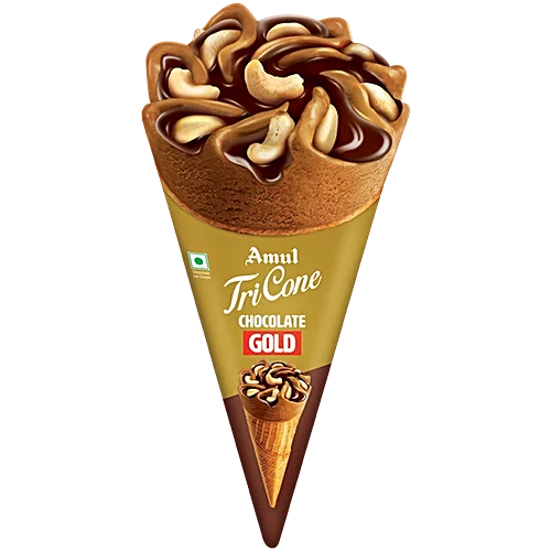 [ICTRGCH52] Amul IC Tricone Gold | Chocolate (120ml,  20 Units)