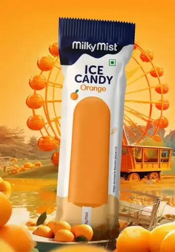Milky Mist Ice Candy | Orange (60ml, 24 Units/ Box)