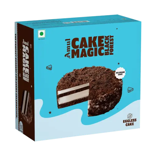[ICNVCBF105] Amul Cake Magic Black Forest Ice Cream Cake (500ml, 1 Unit / Box)