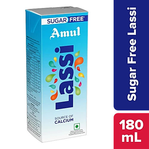 [LASCP37] Amul Sugar Free Lassi Tetra Pack (180ml, 30 Units / ZTR)