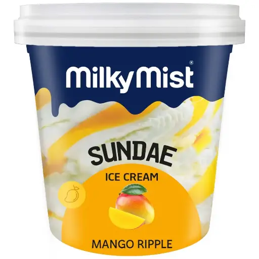 Milky Mist Sundae Ice Cream | Mango (125ml, 12 Units / Box)