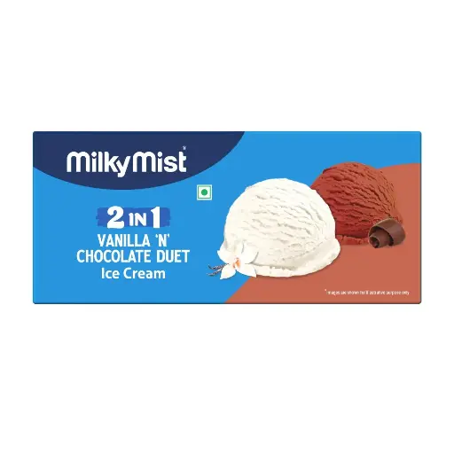 Milky Mist Duet Vanilla And Chocolate - Family Pack - 700ml