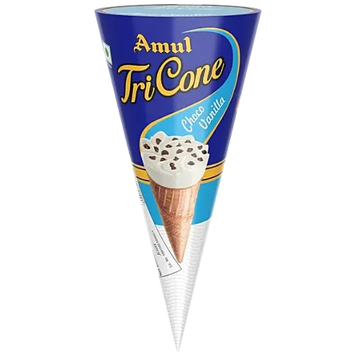 Amul IC Tricone | Vanilla (20 Units / Box)