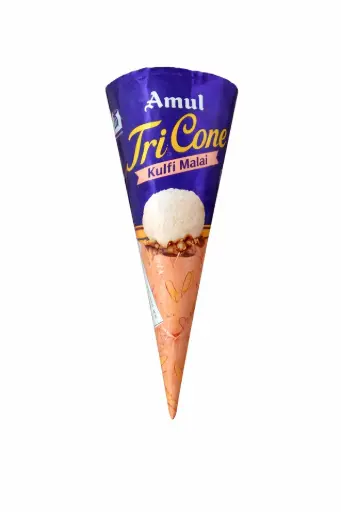 [ICTRKUL57] Amul IC Tricone | Kulfi Malai (70ml, 20 Units / Box)